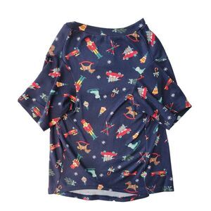 Member's Mark Pet Family Comfortable Machine Washable Sleep Set - Navy Ornaments